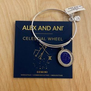 Alex and Ani Gemini Celestial Wheel Charm Bangle